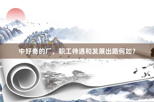 中好奇的厂，职工待遇和发展出路何如？